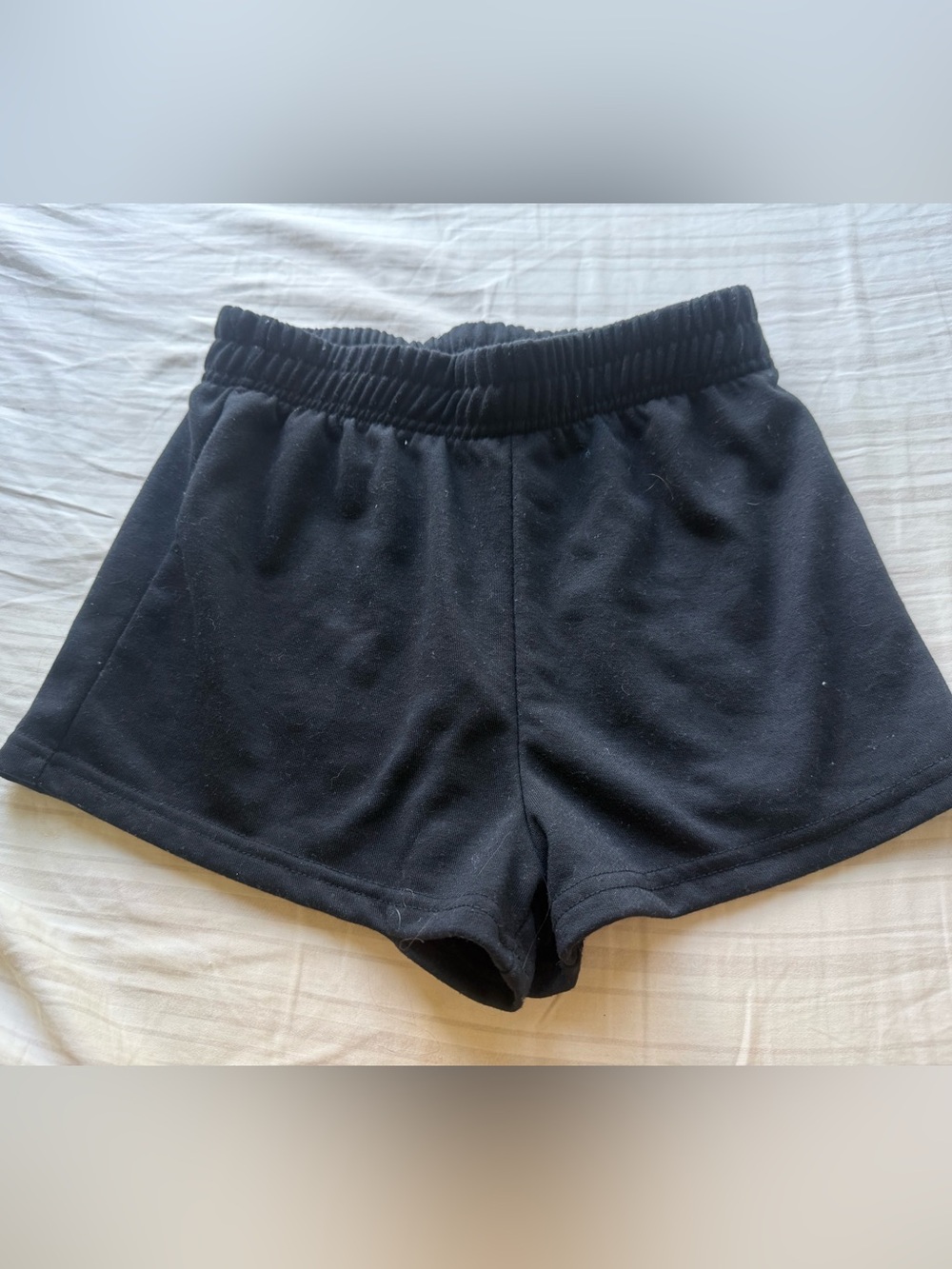 SHEIN Black Women's Elastic Waist Athletic Shorts